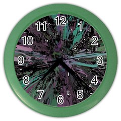 Glitched Out Color Wall Clock by MRNStudios