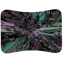 Glitched Out Velour Seat Head Rest Cushion by MRNStudios