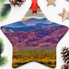 Arid Andean Landscape, La Rioja, Argentina010 Ornament (star) by dflcprintsclothing