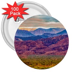 Arid Andean Landscape, La Rioja, Argentina010 3  Buttons (100 Pack)  by dflcprintsclothing