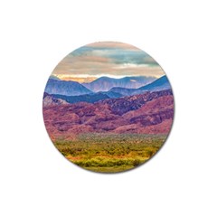 Arid Andean Landscape, La Rioja, Argentina010 Magnet 3  (round) by dflcprintsclothing