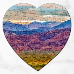 Arid Andean Landscape, La Rioja, Argentina010 Jigsaw Puzzle (heart) by dflcprintsclothing