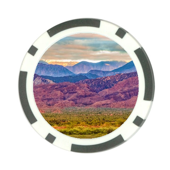 Arid Andean Landscape, La Rioja, Argentina010 Poker Chip Card Guard