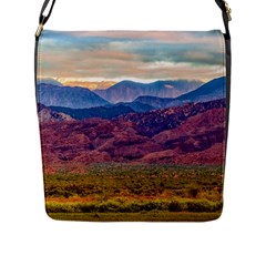 Arid Andean Landscape, La Rioja, Argentina010 Flap Closure Messenger Bag (l) by dflcprintsclothing