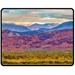 Arid Andean Landscape, La Rioja, Argentina010 Double Sided Fleece Blanket (medium)  by dflcprintsclothing