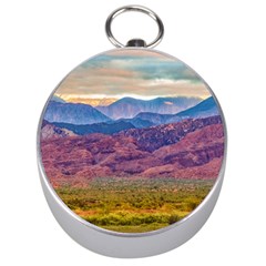 Arid Andean Landscape, La Rioja, Argentina010 Silver Compasses by dflcprintsclothing