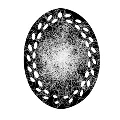 String Theory Oval Filigree Ornament (two Sides) by CuteKingdom