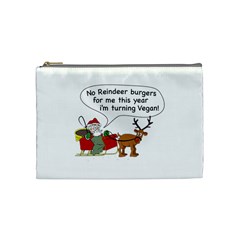 Vegan Santa Cosmetic Bag (medium) by CuteKingdom