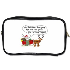 Vegan Santa Toiletries Bag (two Sides) by CuteKingdom