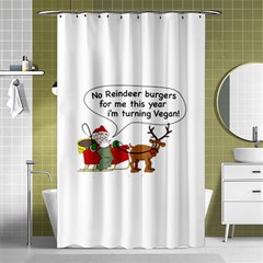 Vegan Santa Shower Curtain 48  X 72  (small)  by CuteKingdom