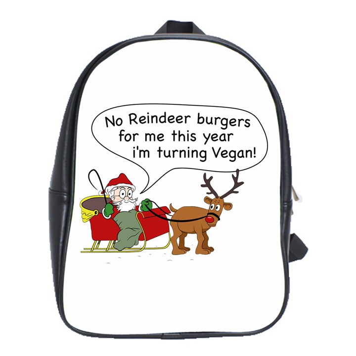 Vegan Santa School Bag (XL)