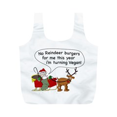 Vegan Santa Full Print Recycle Bag (m) by CuteKingdom