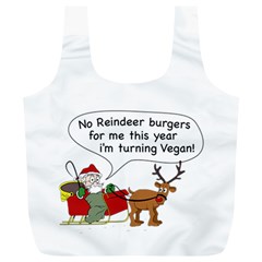 Vegan Santa Full Print Recycle Bag (xl) by CuteKingdom