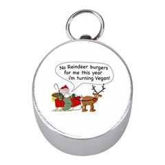 Vegan Santa Mini Silver Compasses by CuteKingdom