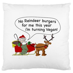 Vegan Santa Standard Flano Cushion Case (two Sides) by CuteKingdom