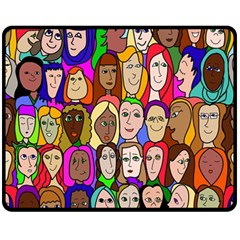 Sisters Fleece Blanket (medium)  by Kritter