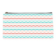 Aqua Coral Waves Pencil Case by CuteKingdom