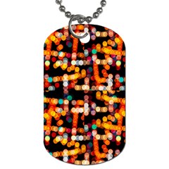 Multicolored Bubbles Print Pattern Dog Tag (one Side) by dflcprintsclothing