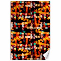 Multicolored Bubbles Print Pattern Canvas 20  X 30  by dflcprintsclothing