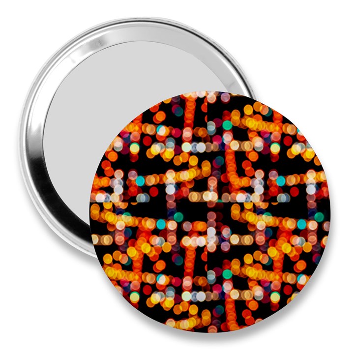 Multicolored Bubbles Print Pattern 3  Handbag Mirrors