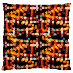 Multicolored Bubbles Print Pattern Large Flano Cushion Case (one Side) by dflcprintsclothing