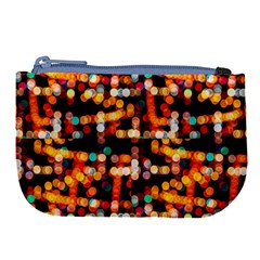 Multicolored Bubbles Print Pattern Large Coin Purse by dflcprintsclothing