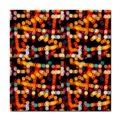 Multicolored Bubbles Print Pattern Tile Coaster