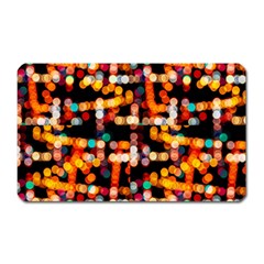 Multicolored Bubbles Print Pattern Magnet (rectangular) by dflcprintsclothing