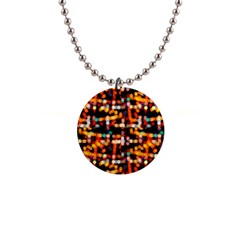 Multicolored Bubbles Print Pattern 1  Button Necklace by dflcprintsclothing