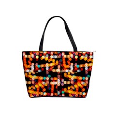 Multicolored Bubbles Print Pattern Classic Shoulder Handbag