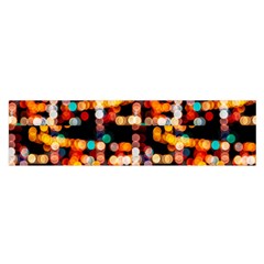 Multicolored Bubbles Print Pattern Satin Scarf (oblong)