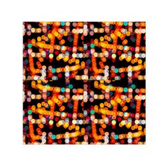 Multicolored Bubbles Print Pattern Small Satin Scarf (square)