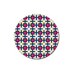 Geometric Rubber Round Coaster (4 Pack) 