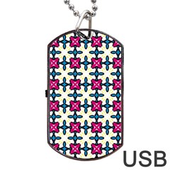 Geometric Dog Tag Usb Flash (one Side)