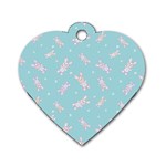 Rabbit  Dog Tag Heart (One Side) Front