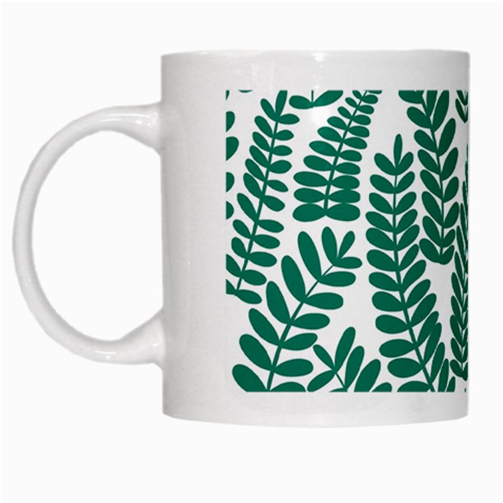 Fern White Mugs