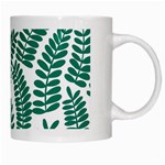 Fern White Mugs Right