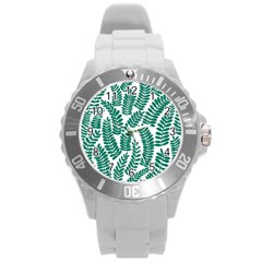 Fern Round Plastic Sport Watch (l)