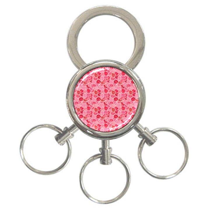 Roses 3-Ring Key Chain