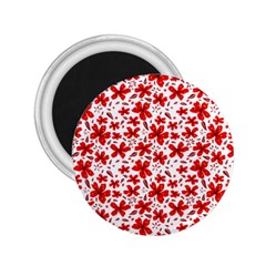 Red Flowers 2 25  Magnets by CuteKingdom