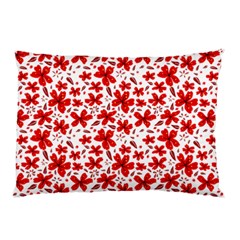 Red Flowers Pillow Case by CuteKingdom