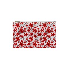 Red Flowers Cosmetic Bag (small) by CuteKingdom