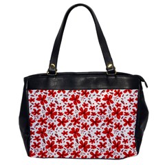 Red Flowers Oversize Office Handbag by CuteKingdom