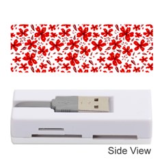 Red Flowers Memory Card Reader (stick) by CuteKingdom