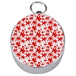 Red Flowers Silver Compasses Front