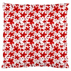 Red Flowers Standard Flano Cushion Case (two Sides) by CuteKingdom