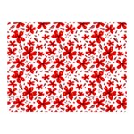 Red Flowers Double Sided Flano Blanket (Mini)  35 x27  Blanket Front