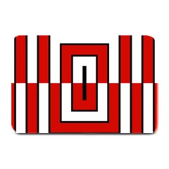 Square Maze Red Plate Mats by tmsartbazaar