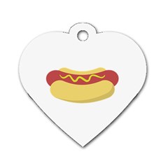 Hotdog Dog Tag Heart (two Sides)