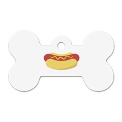 Hotdog Dog Tag Bone (two Sides)